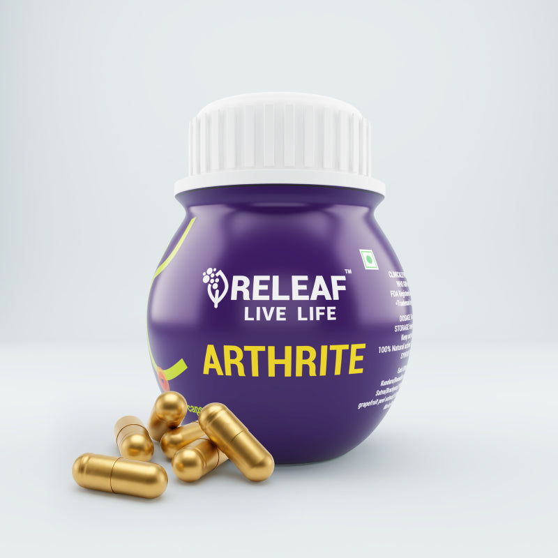 Arthrite Ayurvedic Joint Support Capsules with Kunduru, Kostastha Satva, Draksha, Haridra & Marica, 60 Veg Capsules – 500mg each