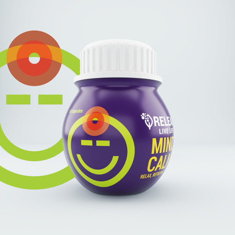 Mind Calm Ayurvedic Stress Support Capsules with Tagara, Shankhpushpi, Nardostachys Jatamansi & Jyotishmati seed, Unflavoured, 60 Veg Capsules - 500mg each
