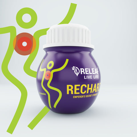RecharZ Ayurvedic Vitality Capsules with Ashwagandha, Shilajit Extract & Saffron Extract, 30 Veg Capsules – 500mg each
