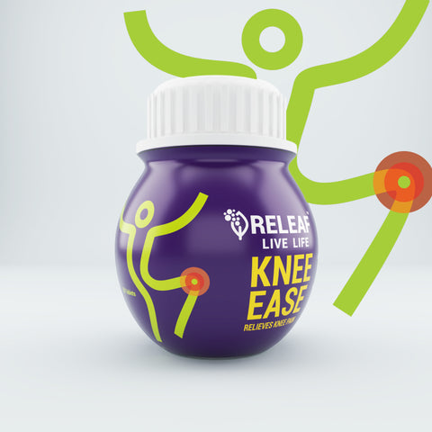 Knee Ease Ayurvedic Knee Rejuvenator & Pain Relief Supplement, Herbal Blend with Madhu Karkati, Kunduru, Haridra & Maricha, 60 Veg Tablets – 600mg each