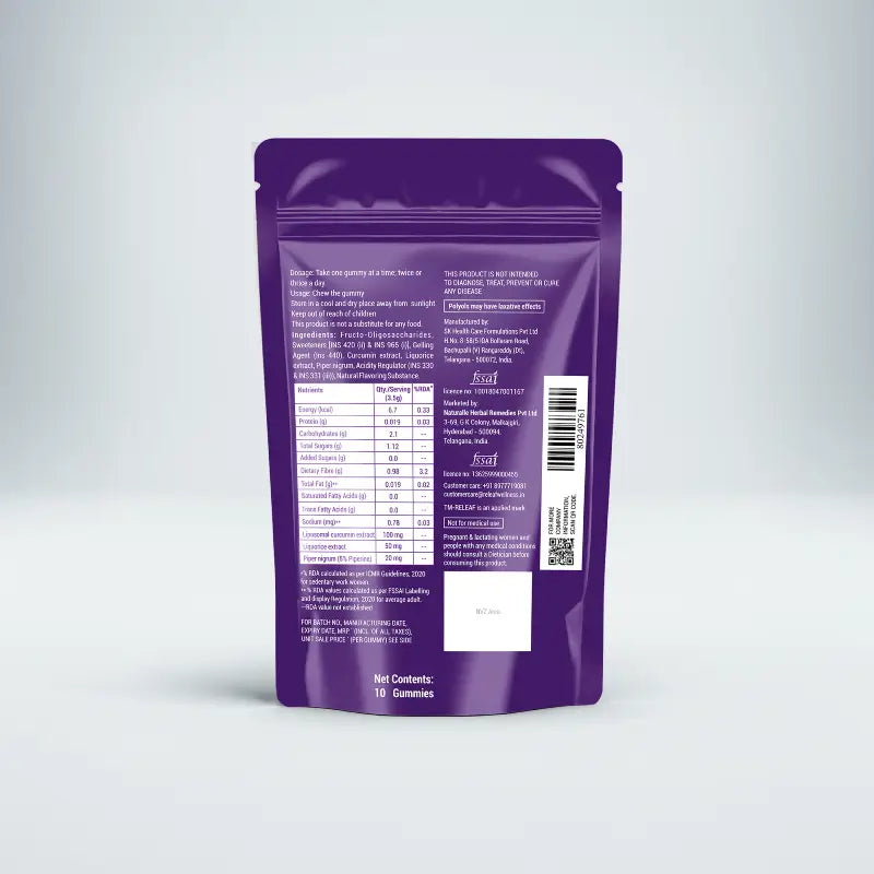 Throat Soothing Curcumin Gummy