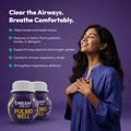 Pulmo Well Ayurvedic Respiratory Support, Herbal Blend with Vasaka, Liposomal Curcumin, & Tulasi, 60 Veg Capsules - 500mg each