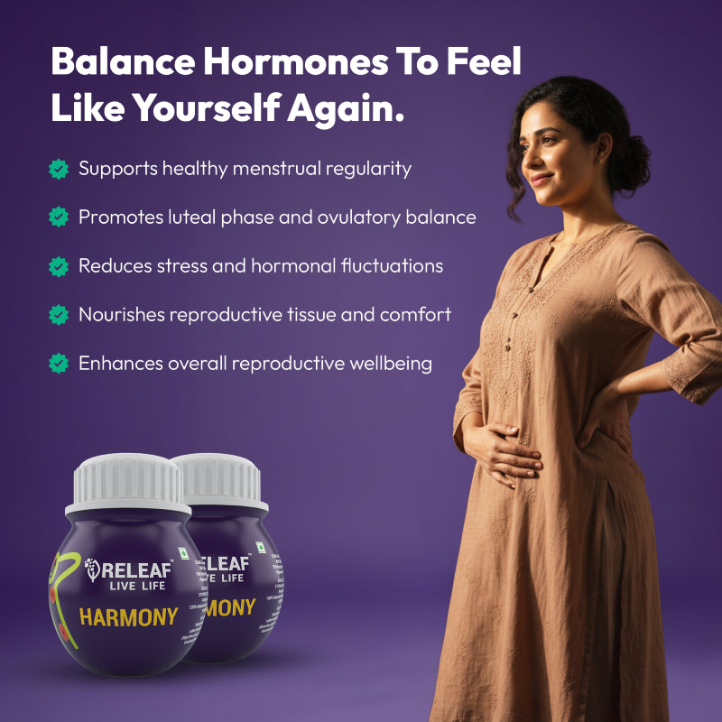 Harmony Women's Hormonal Balance Supplement, Ayurvedic Herbal Capsules with Shatavari, Natural, Holistic Support, 60 Veg Capsules – 500 mg each
