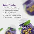 Pulmo Well Ayurvedic Respiratory Support, Herbal Blend with Vasaka, Liposomal Curcumin, & Tulasi, 60 Veg Capsules - 500mg each