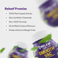 Smooth Vac For Gentle Constipation Relief, Ayurvedic Capsules with Senna, Licorice, & Triphala, Vegan & Sugar-Free Support, 60 Veg Capsules – 500 mg each