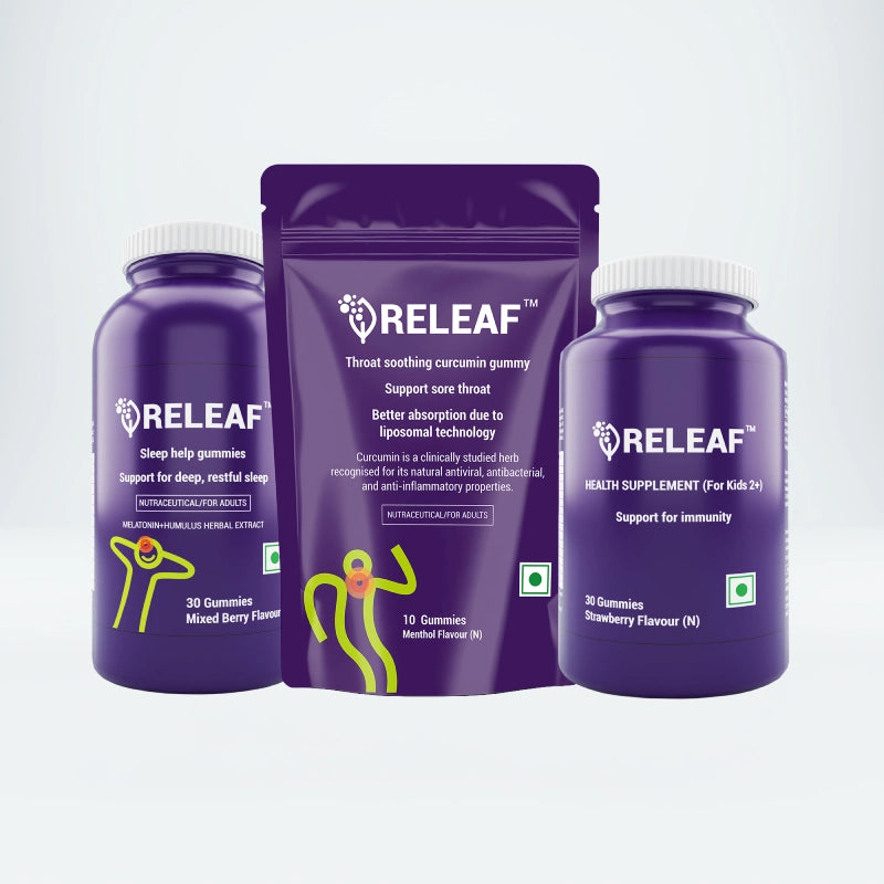 Family Wellness Essentials Combo, Natural, Ayurvedic, Sugar-free, FOS-based Gummies for Complete Family Wellness