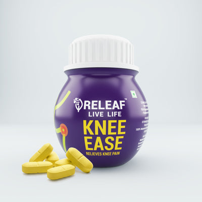 Knee Ease Ayurvedic Knee Rejuvenator & Pain Relief Supplement, Herbal Blend with Madhu Karkati, Kunduru, Haridra & Maricha, 60 Veg Tablet – 600mg each